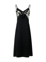 Triacetic Acid Suspender Dress With 14mm Silk Suspender Two-piece Set GOELIA