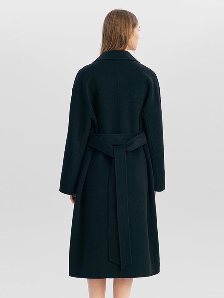 Mulberry Silk Double-faced Woolen Coat GOELIA