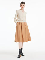 V-neck Tencel Mulberry Cardigan Silk Knitted GOELIA