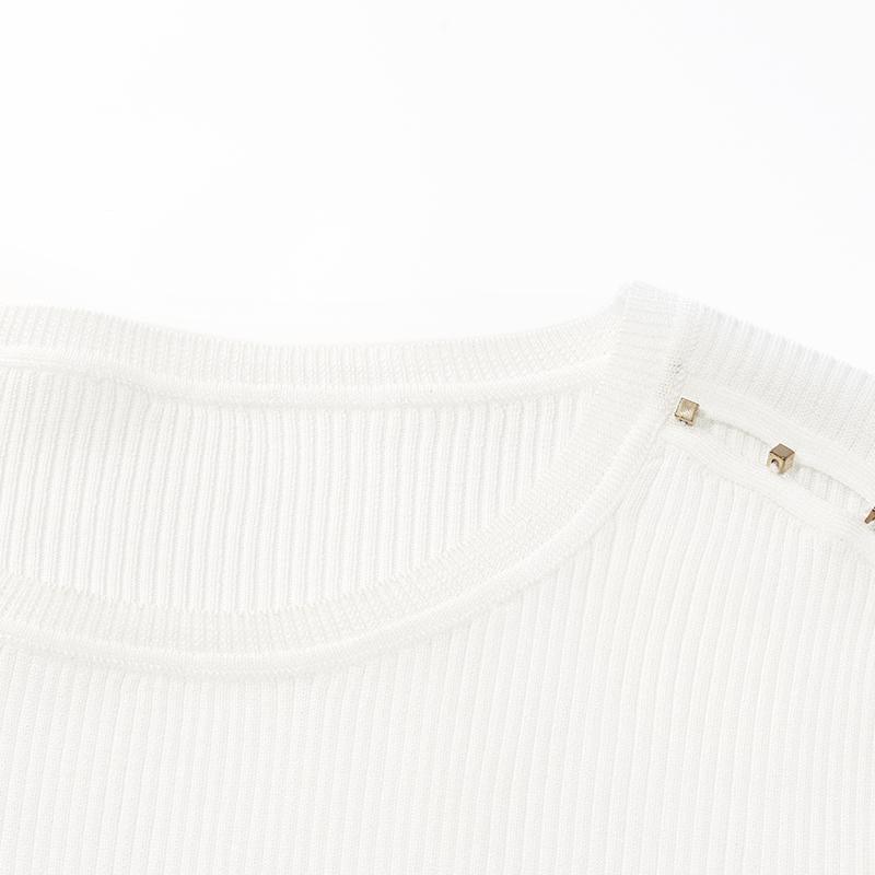 Acetate Basic Knitted Sweater GOELIA