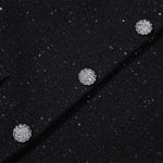 Tweed Waist-cinching Woolen Dress GOELIA