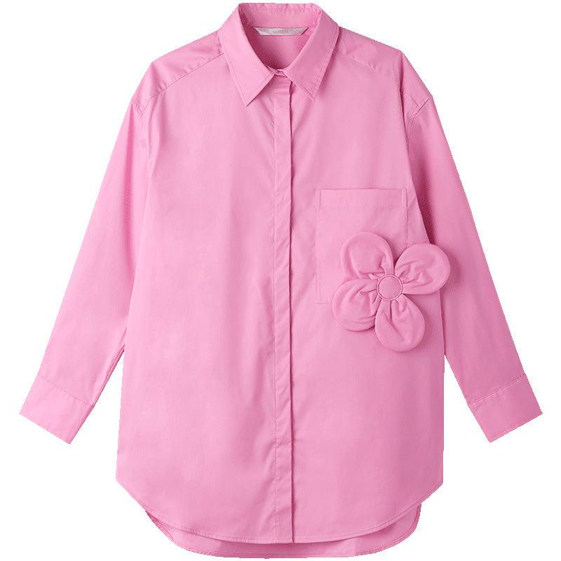 Loose-fit shirt (detachable flower) GOELIA