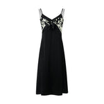 Triacetic Acid Suspender Dress With 14mm Silk Suspender Two-piece Set GOELIA