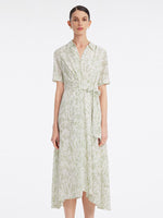 16 Momme Printed Silk Dress GOELIA