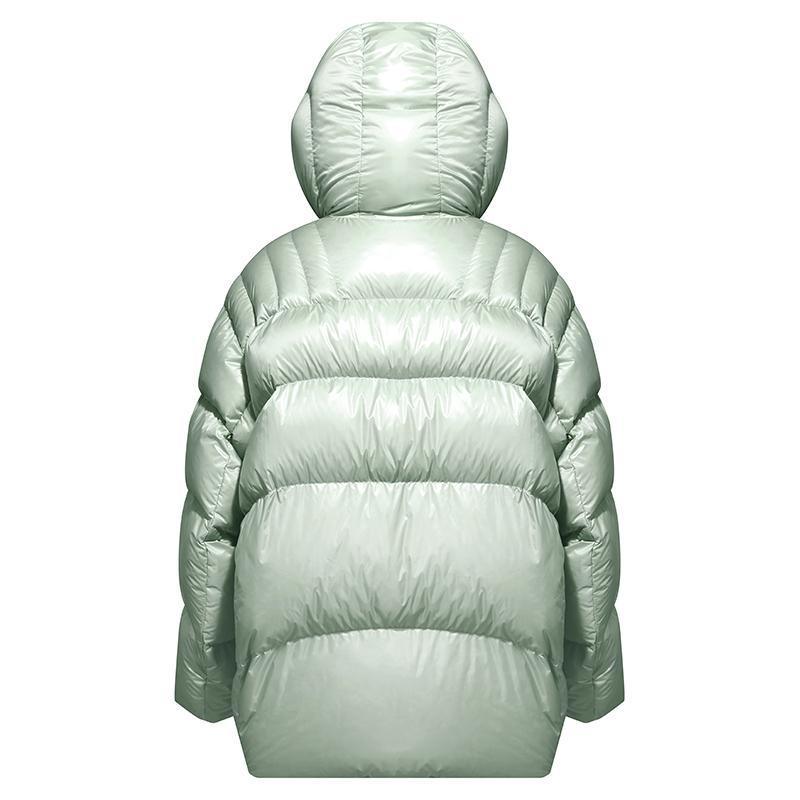 Green Goose Down Crop Puffer GOELIA