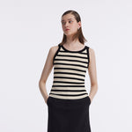 Striped Knitted Women Tank Top GOELIA