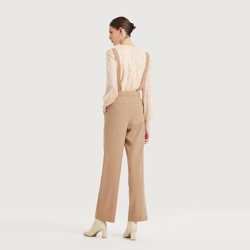 Worsted Wool Strap Pants GOELIA