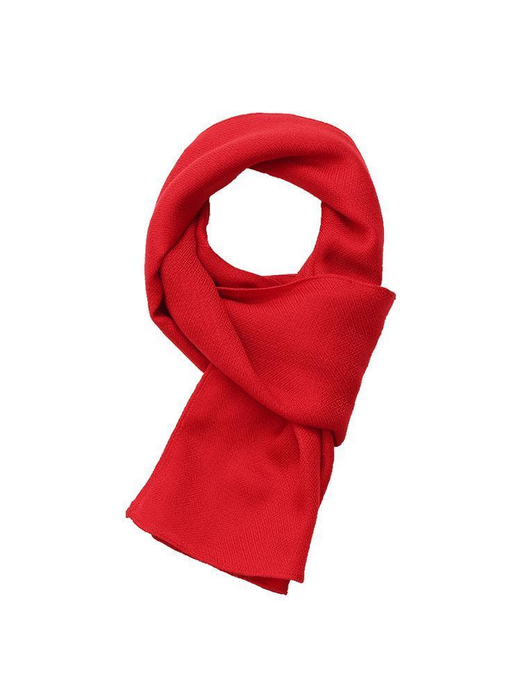 Red Wool Scarves Set GOELIA