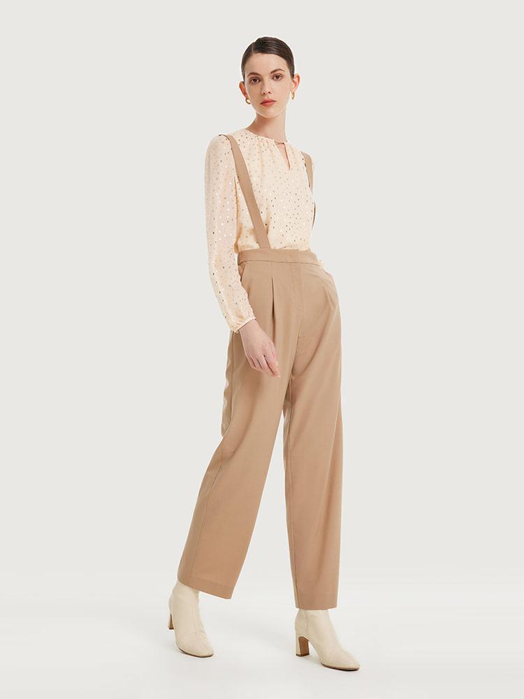 Worsted Wool Strap Pants GOELIA