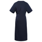 Split Gathered Waist Knitted Midi Dress GOELIA