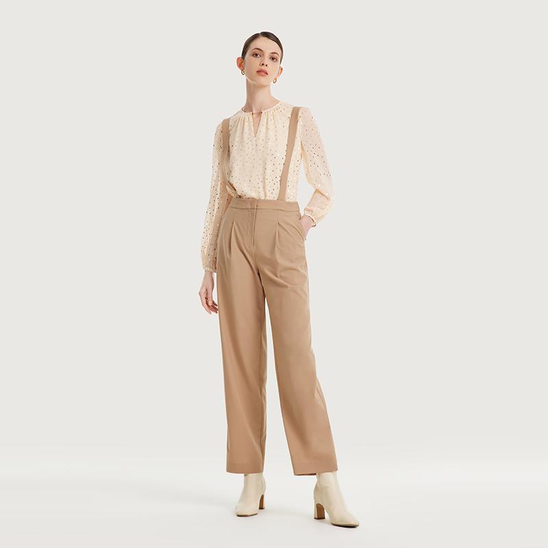 Worsted Wool Strap Pants GOELIA