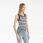 Striped Knitted Women Tank Top GOELIA