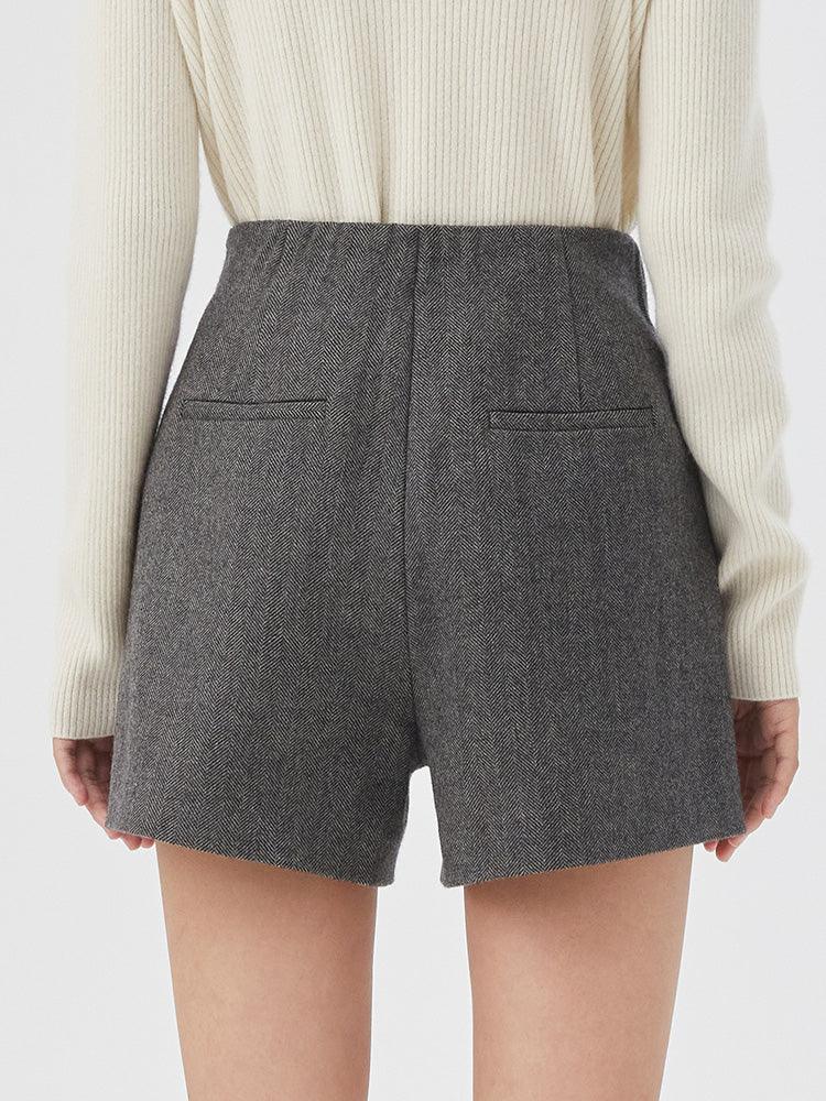 A-Shape Wool Shorts GOELIA