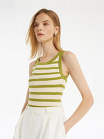 Striped Knitted Women Tank Top GOELIA