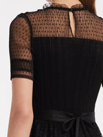 Short Sleeve Mesh Layered Dress Test Test GOELIA