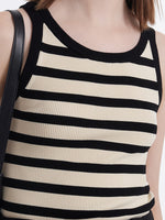 Striped Knitted Women Tank Top GOELIA