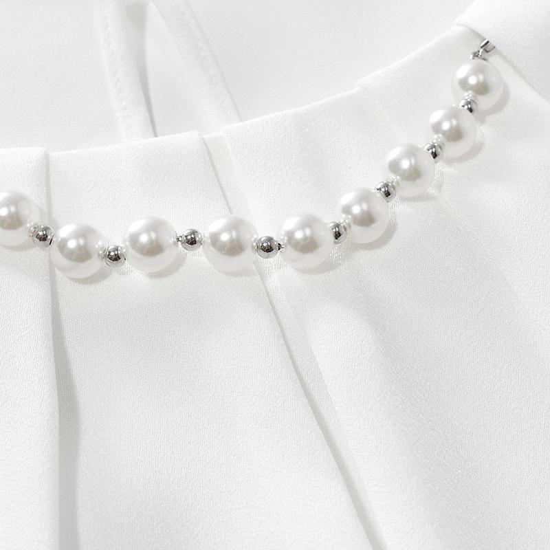 Acetic Acid Tatting Shirt (delivery Pearl Chain) GOELIA