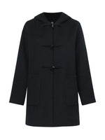 Tencel Woolen Horn Button Double Face Coat GOELIA