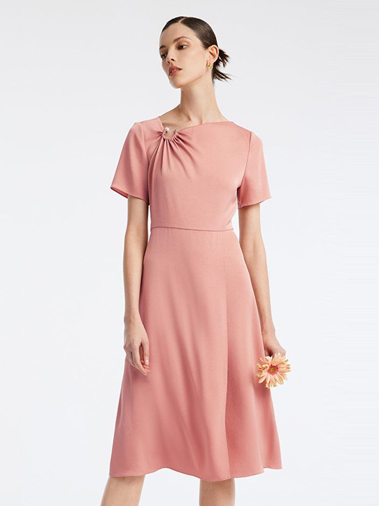 Acetate Waist-skimming Temperament Dress GOELIA