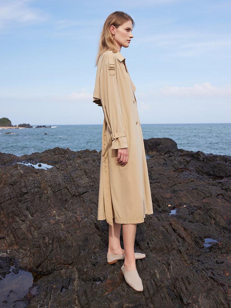 Lightweight Trench Coat With Belt GOELIA