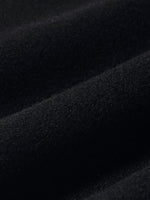 Black Wool And Cashmere Notched Lapel Coat GOELIA
