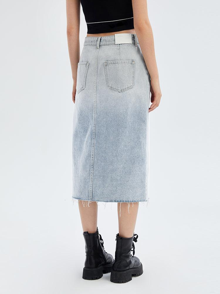 Acetate Denim Skirt GOELIA