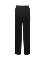 Black Straight Full Length Pants GOELIA