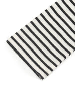 Washable Wool Striped Mock Neck Slim Sweater GOELIA