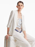 14 Momme 90 Square Map Silk Scarf GOELIA