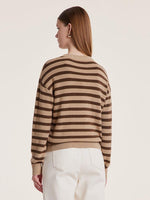 Machine Washable Wool Stripe Sweater GOELIA