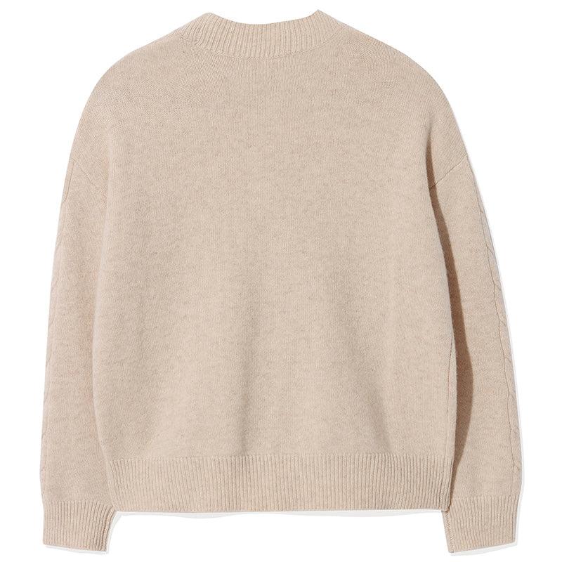 Beige Woolen Sweater GOELIA