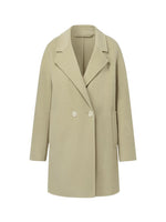 Pure Wool Mid-Length Notched Lapel Double-Faced Coat GOELIA