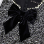 Elegant Mini Dress With Detachable Bowknot GOELIA