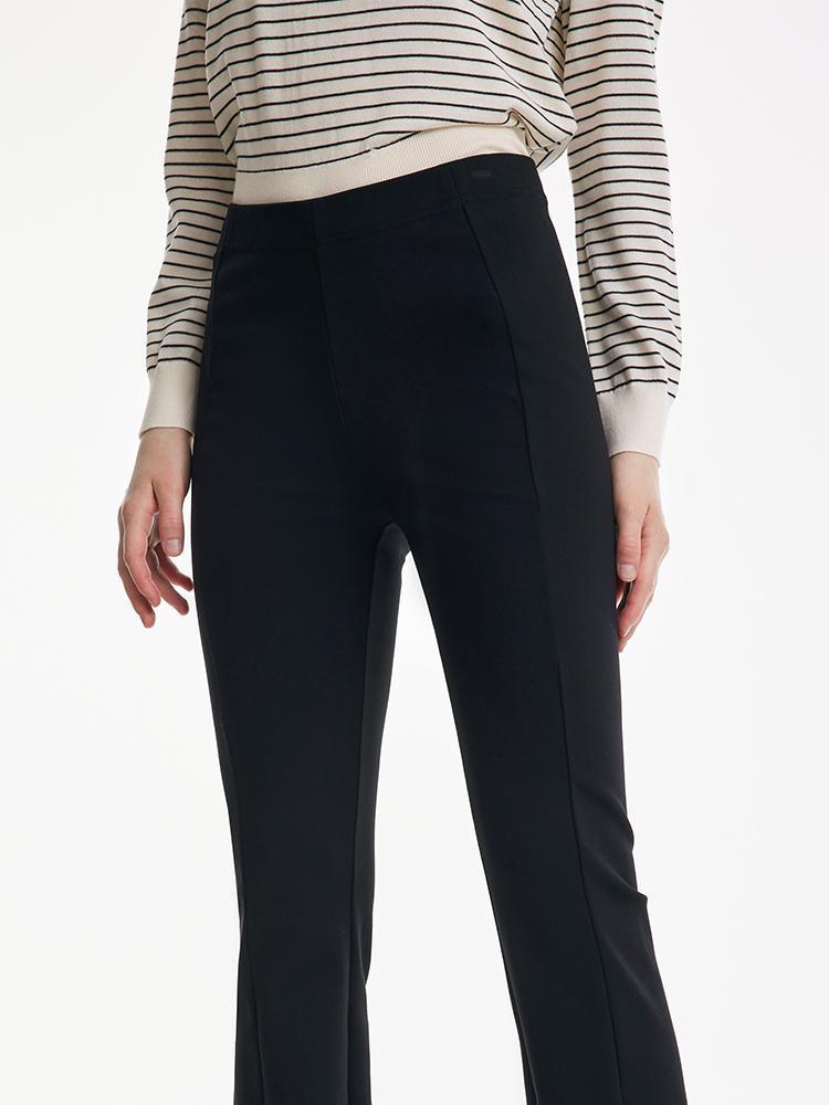 Front Slit Knitted Pants GOELIA