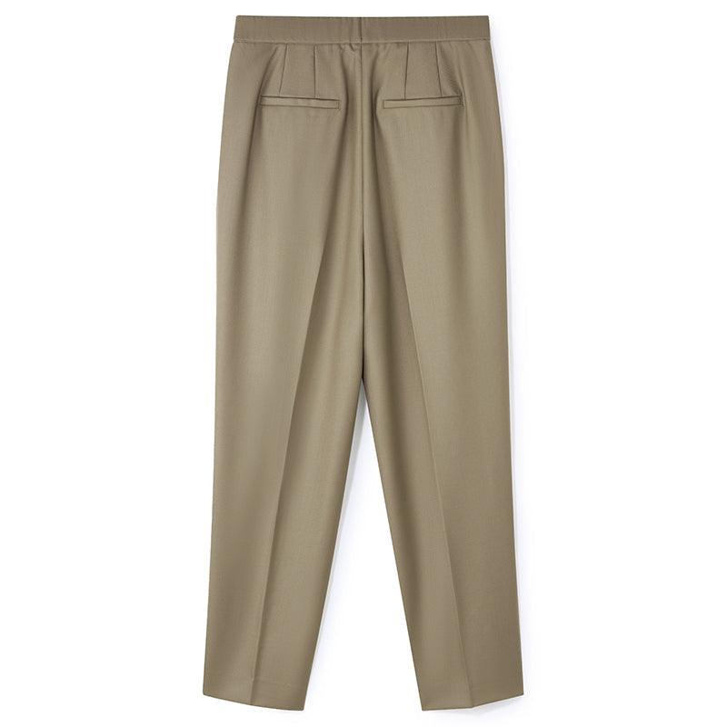 Worsted Wool Tapered Pants GOELIA