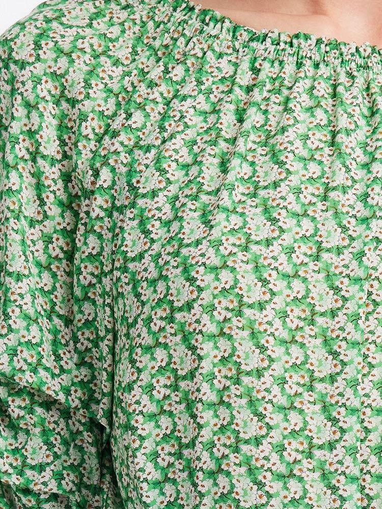 Green Floral Leisure Suit GOELIA