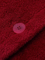 Lapel Double-Breasted Teddy Lamb Wool Short Coat GOELIA