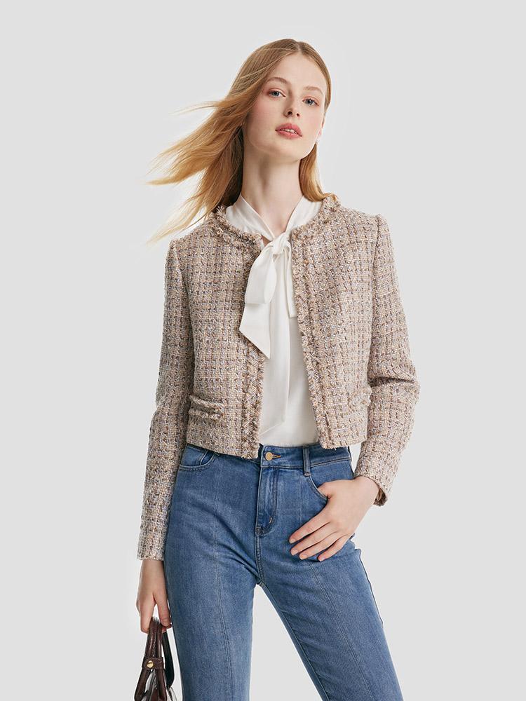 Knitted Tweed Short Jacket GOELIA