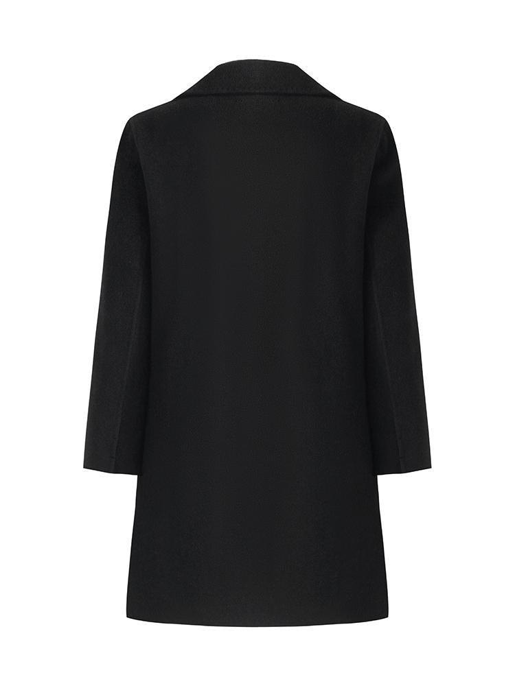 Wool And Cashmere Double-Faced Notched Lapel Coat GOELIA