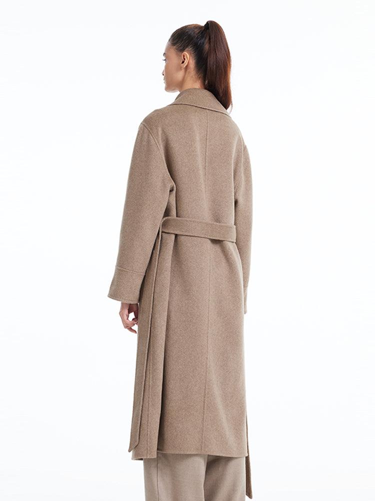 Notched Lapel Cashmere Coat GOELIA