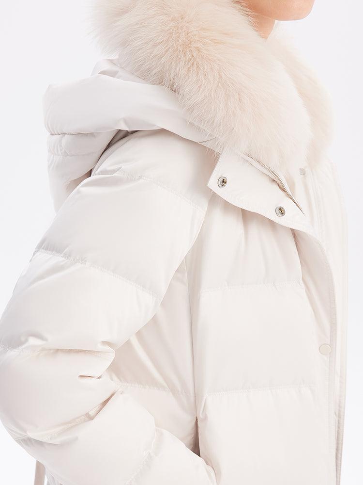 Fox Fur Silm-Fit Goose Down Coat GOELIA