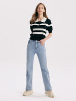 Flared Slim Full Length Jeans GOELIA