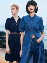 Tencel Denim Shirt Dress GOELIA