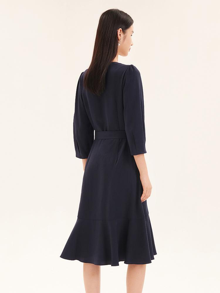 Tencel Asymmetrical Dress GOELIA