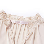 22 Momme Silk Ruffle Blouse GOELIA