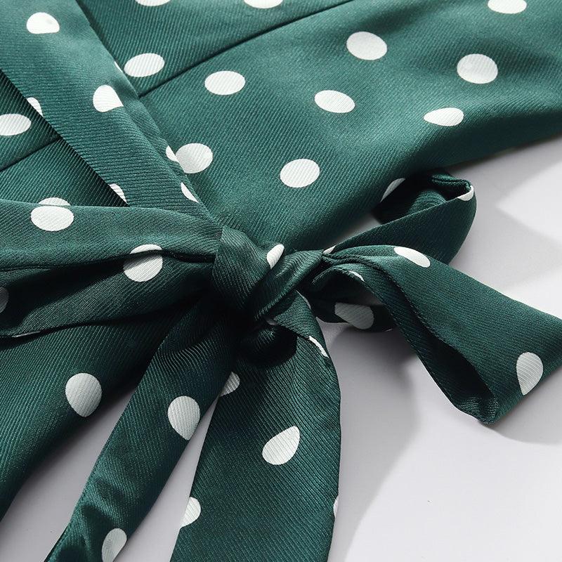 16 MM Pure Silk Polka Dots Dress GOELIA