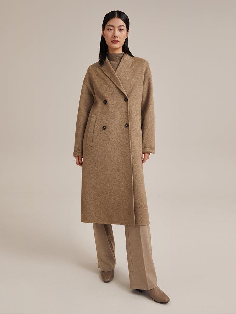 Pure Cashmere Woolen Coat GOELIA