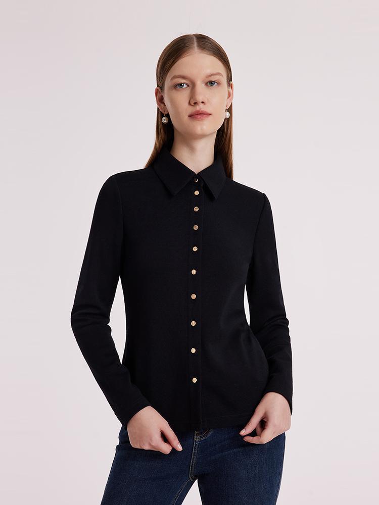 Washable Knitted Woolen Shirt GOELIA