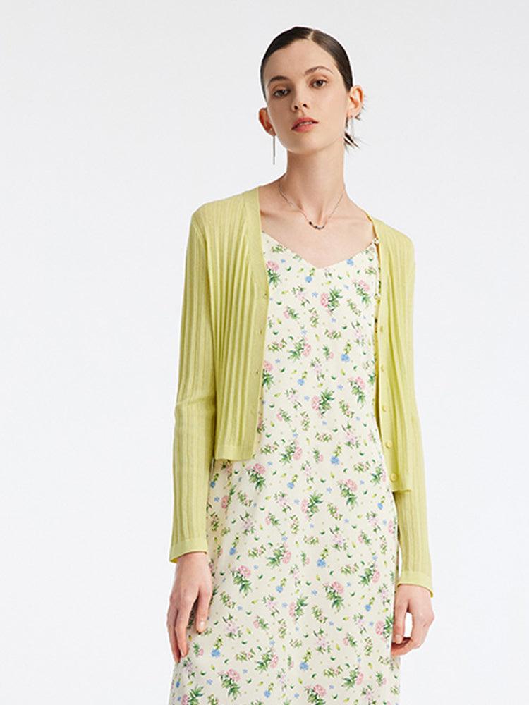 Mulberry Silk Cardigan GOELIA