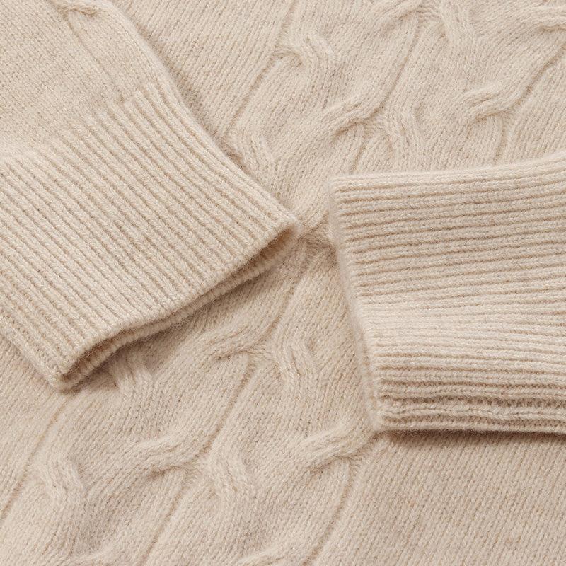 Beige Woolen Sweater GOELIA